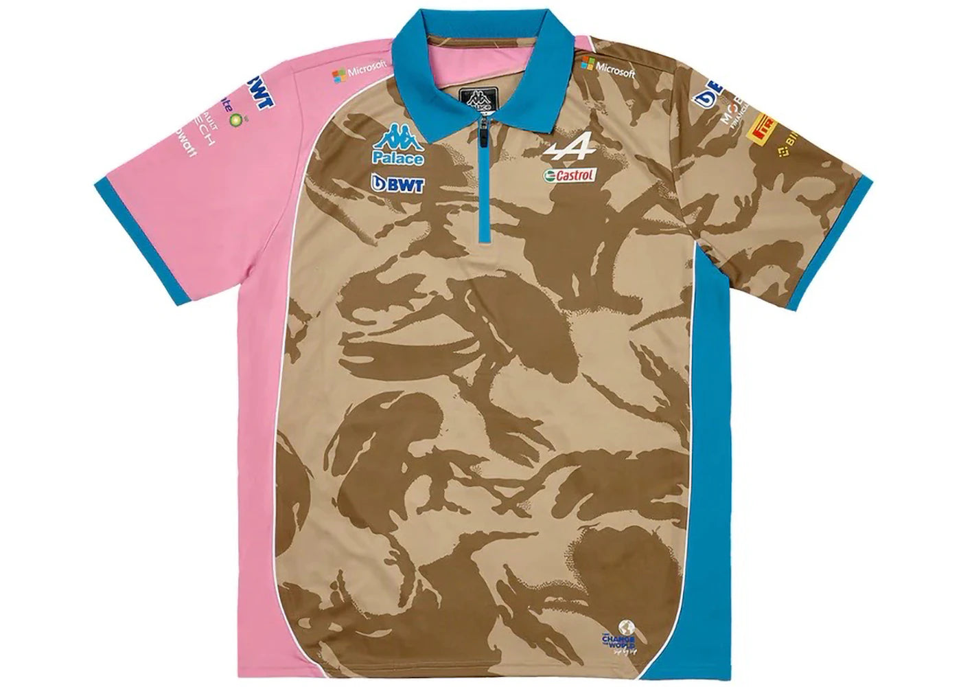 Palace x Kappa For Alpine Tech Polo Desert Camo