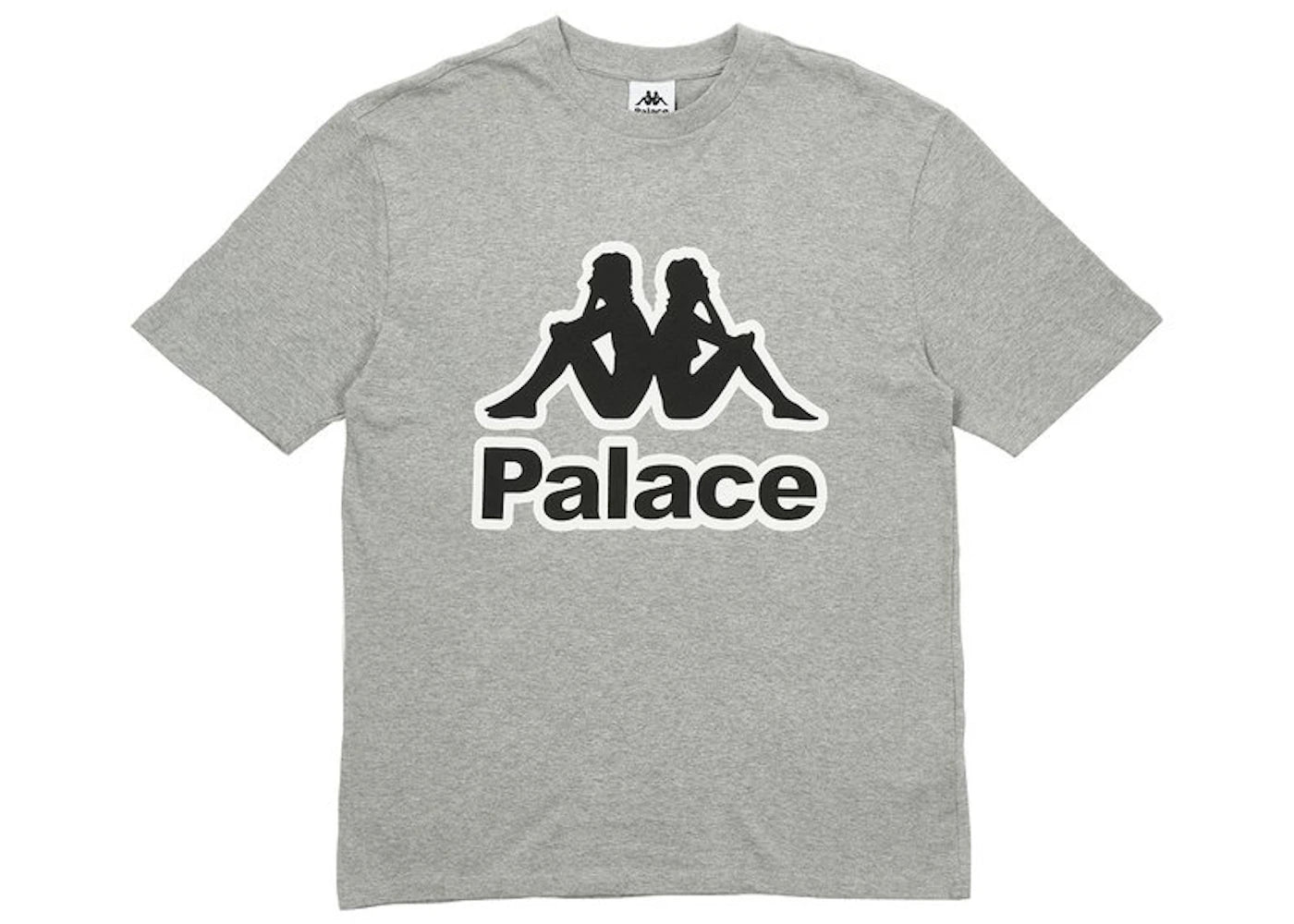 Palace x Kappa T-shirt Grey Marl