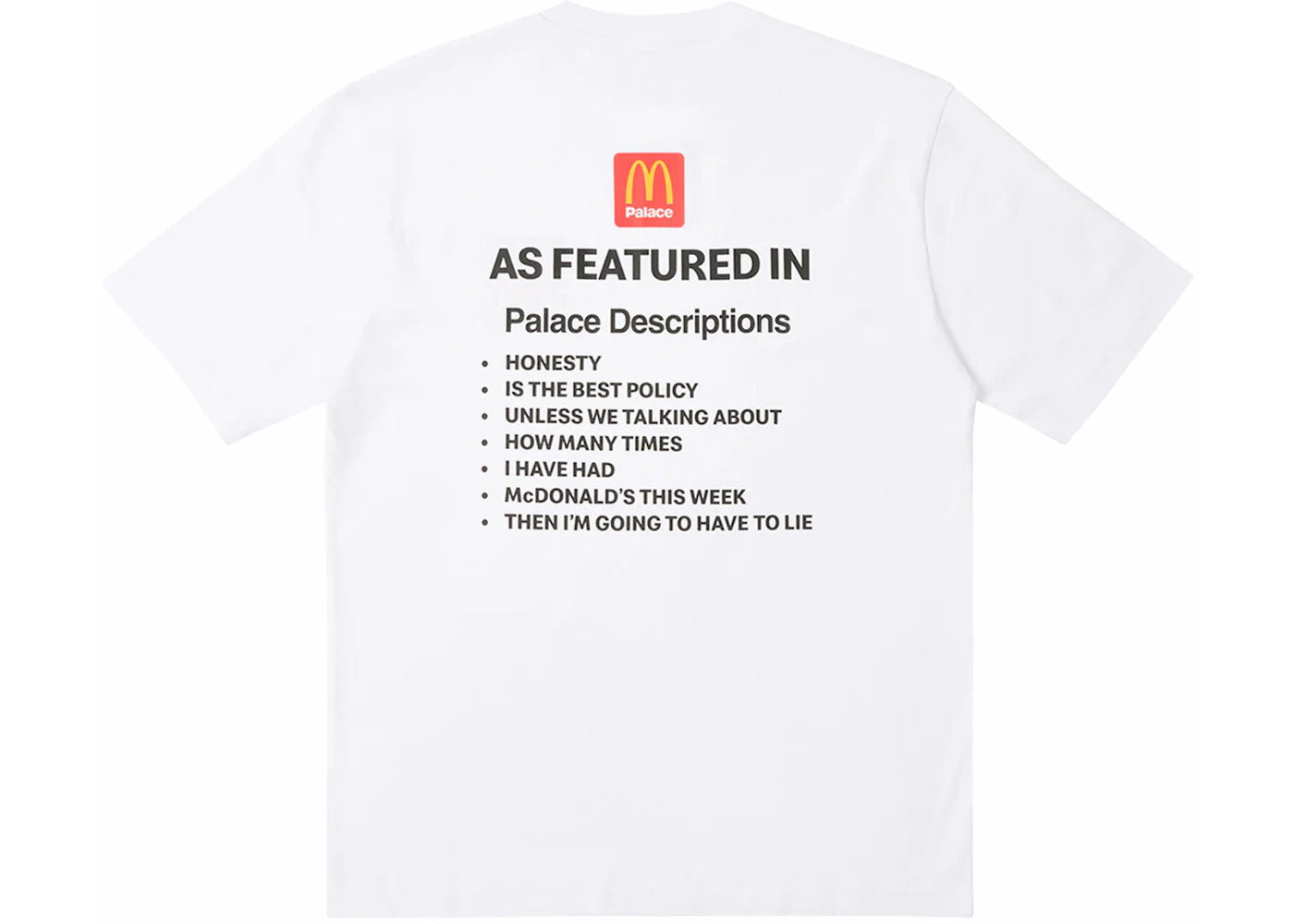 Palace x McDonald's Description I T-shirt White