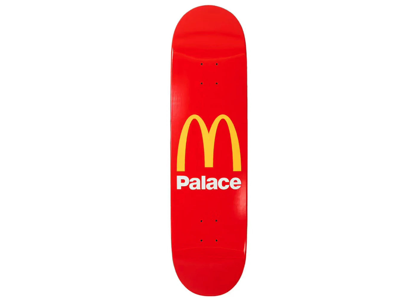 Palace x McDonald's Logo Skateboard Deck Red