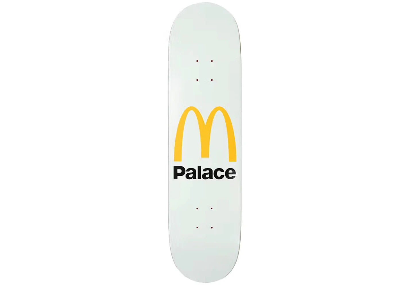 Palace x McDonald's Logo Skateboard Deck White