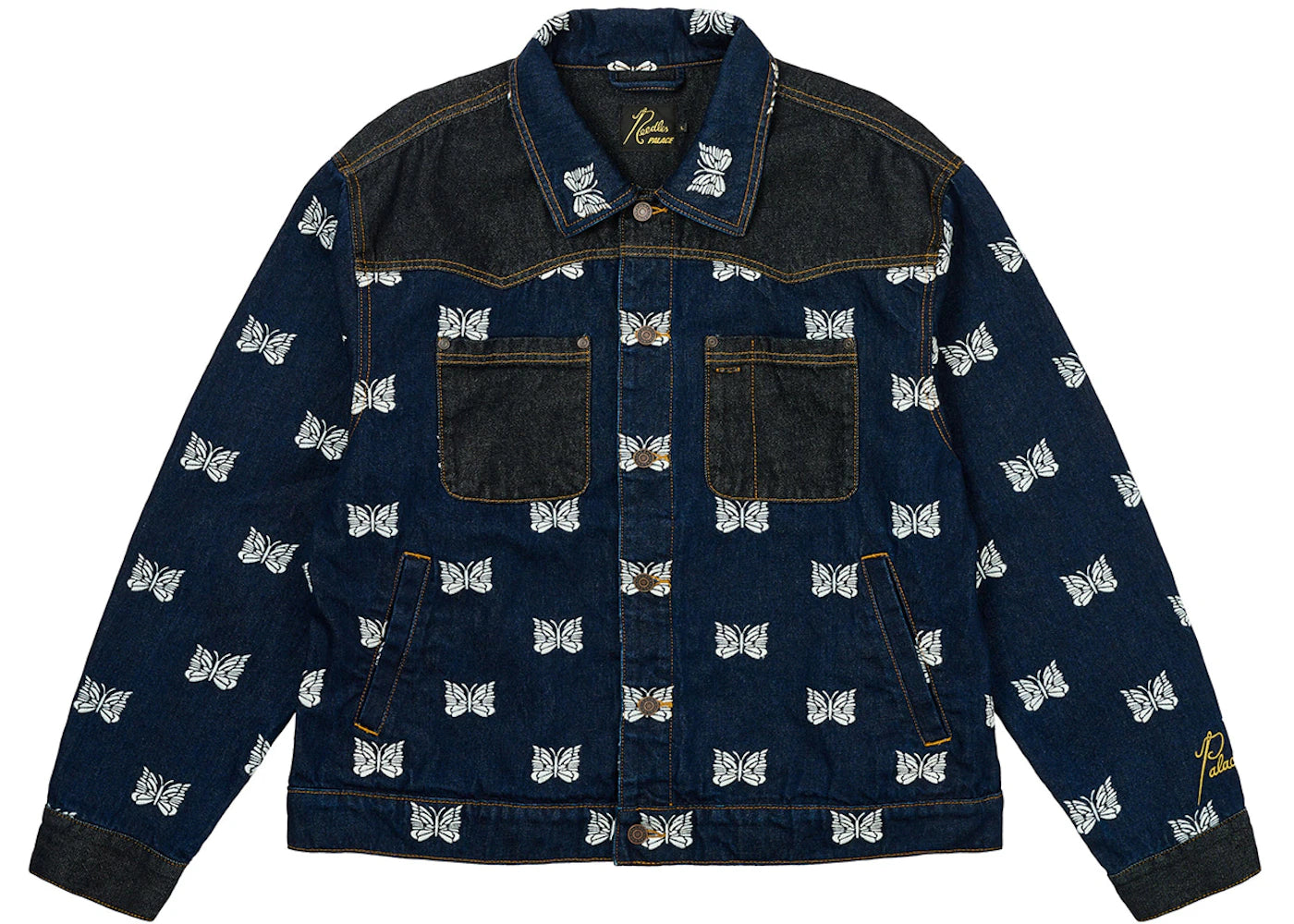 Palace x Needles Western Denim Jacket Indigo