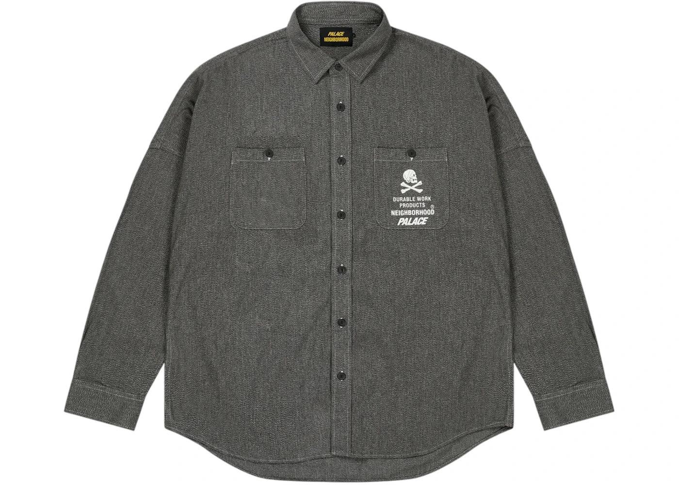 Palace x Neighborhood Shirt Salt & Pepper