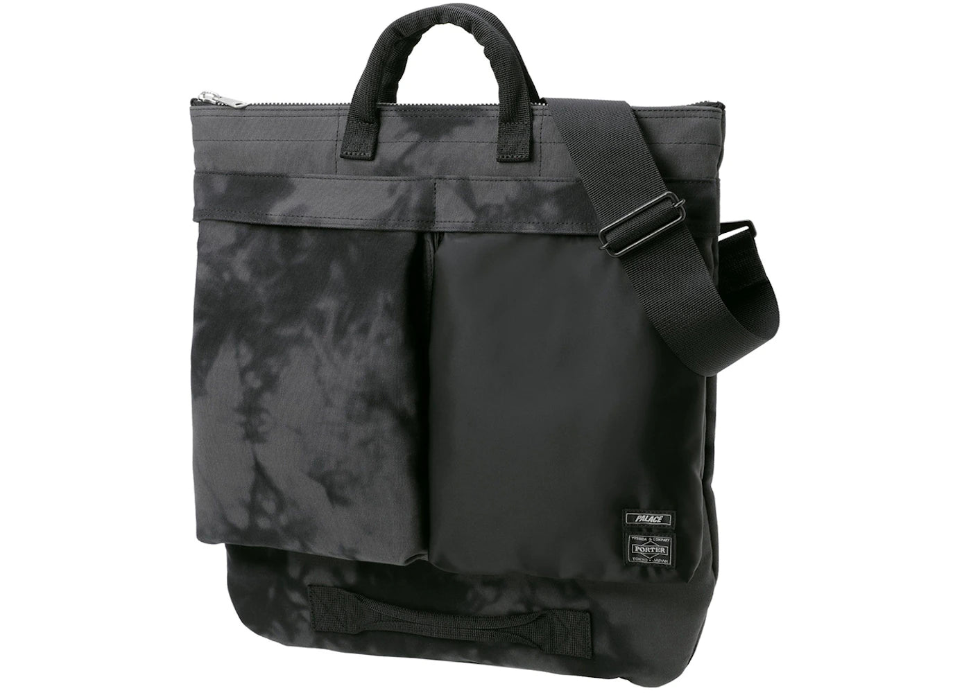 Palace x Porter 2 Way Helmet Bag Black Wave Dye