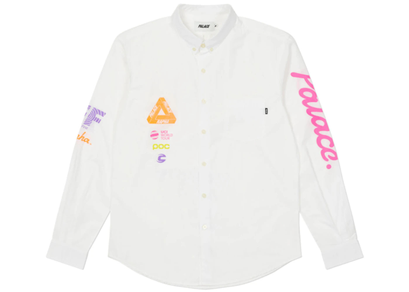 Palace x Rapha Off Bike Boojie Shirt White