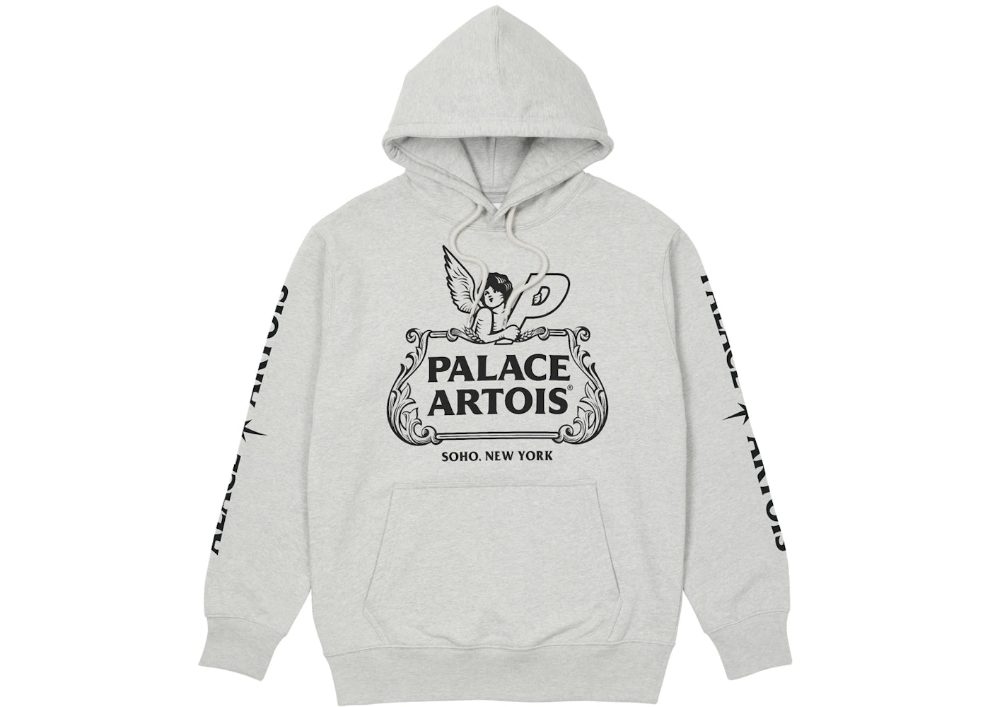 Palace x Stella Artois Chalice Hood Grey Marl