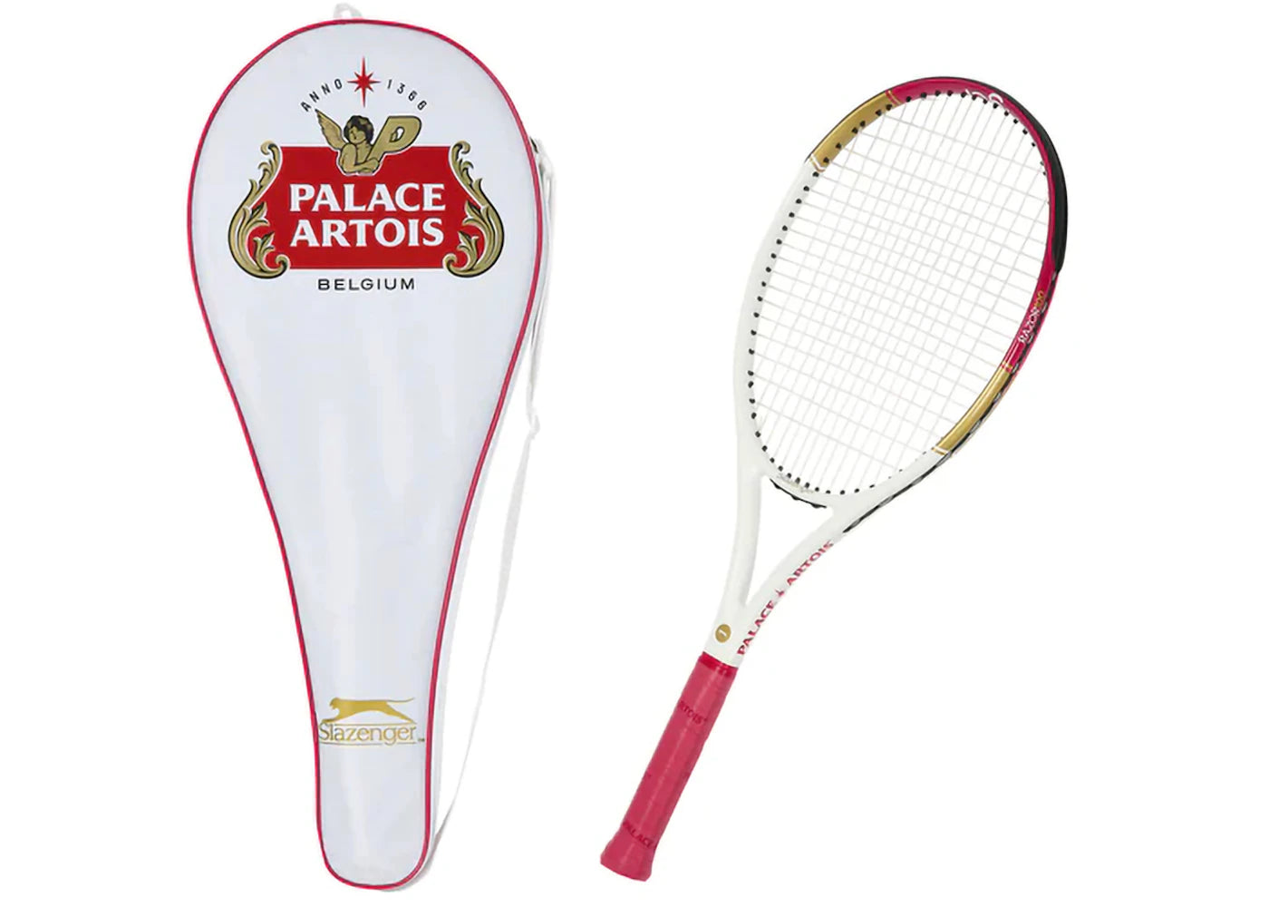 Palace x Stella Artois Tennis Racquet With Head Cover White