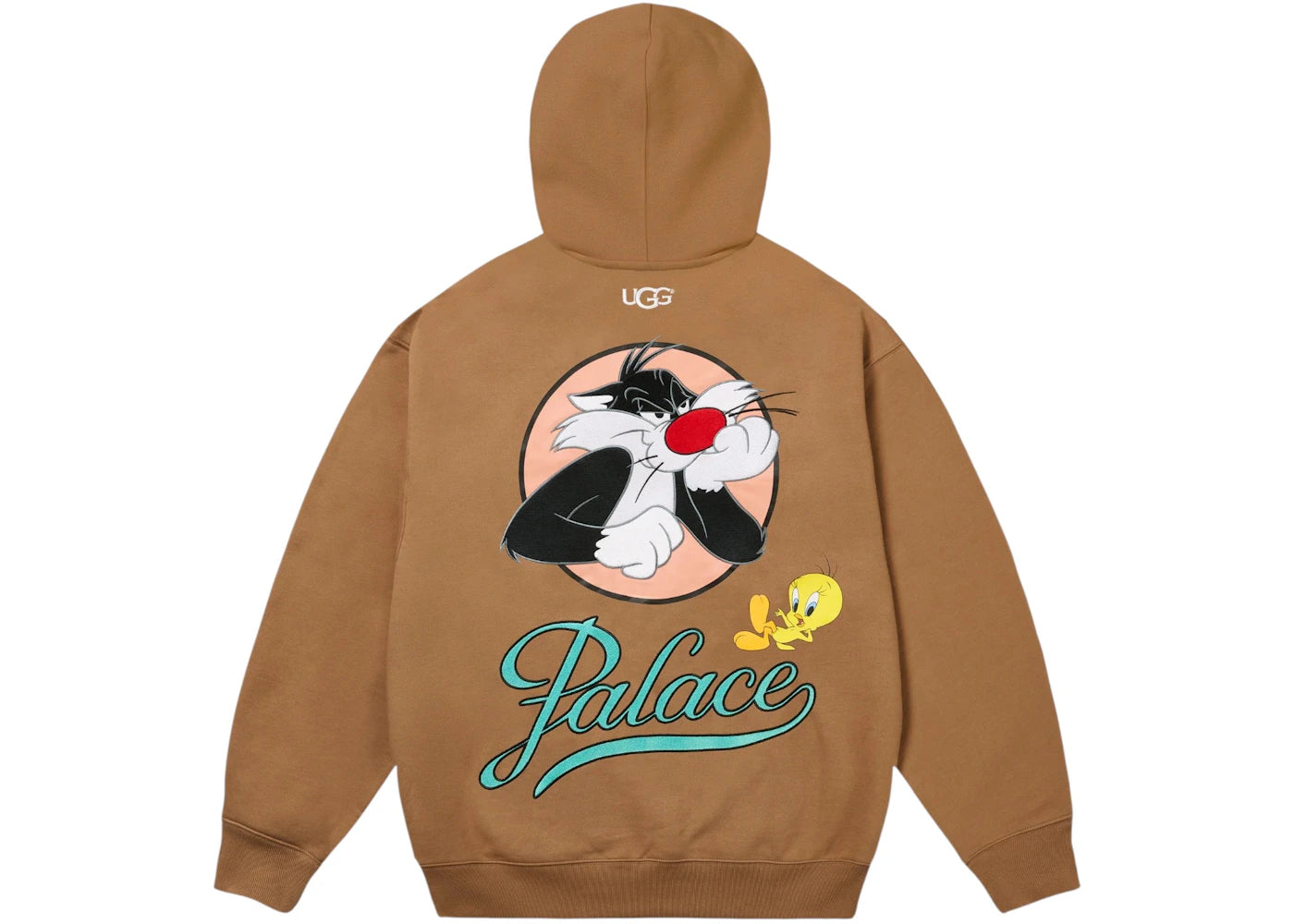 Palace x UGG Looney Tunes Hoodie Chestnut