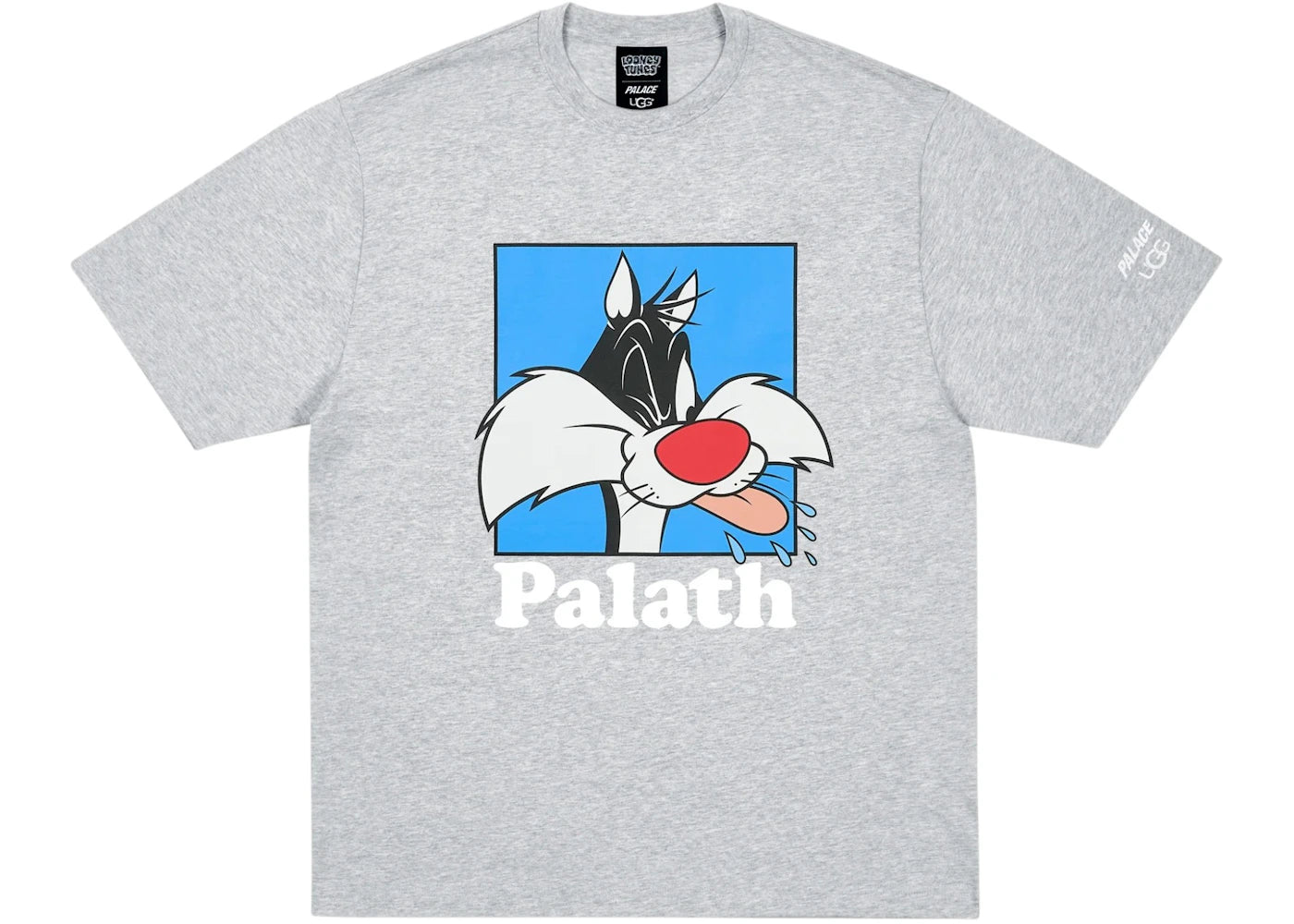 Palace x UGG Looney Tunes T-Shirt Grey Marl
