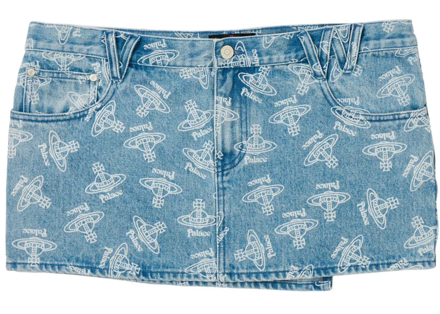 Palace x Vivienne Westwood Denim Skirt Orb Stone Wash
