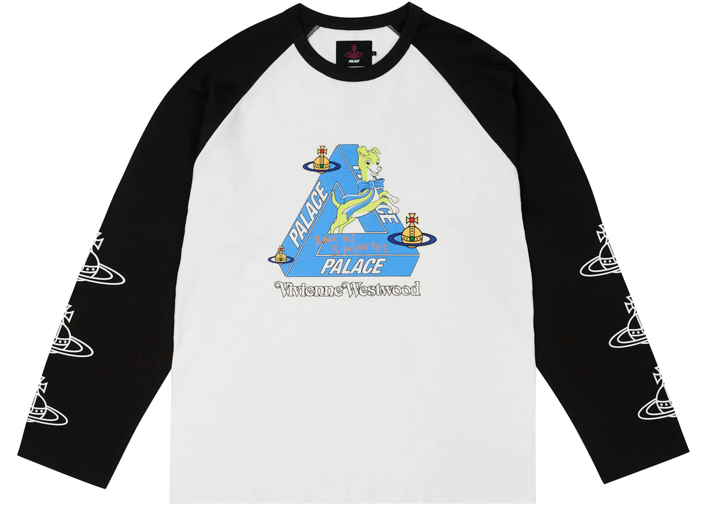 Palace x Vivienne Westwood Raglan Longsleeve White/Black
