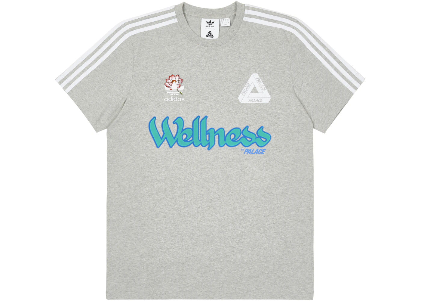 Palace x adidas Palaste T-shirt Medium Grey Heather