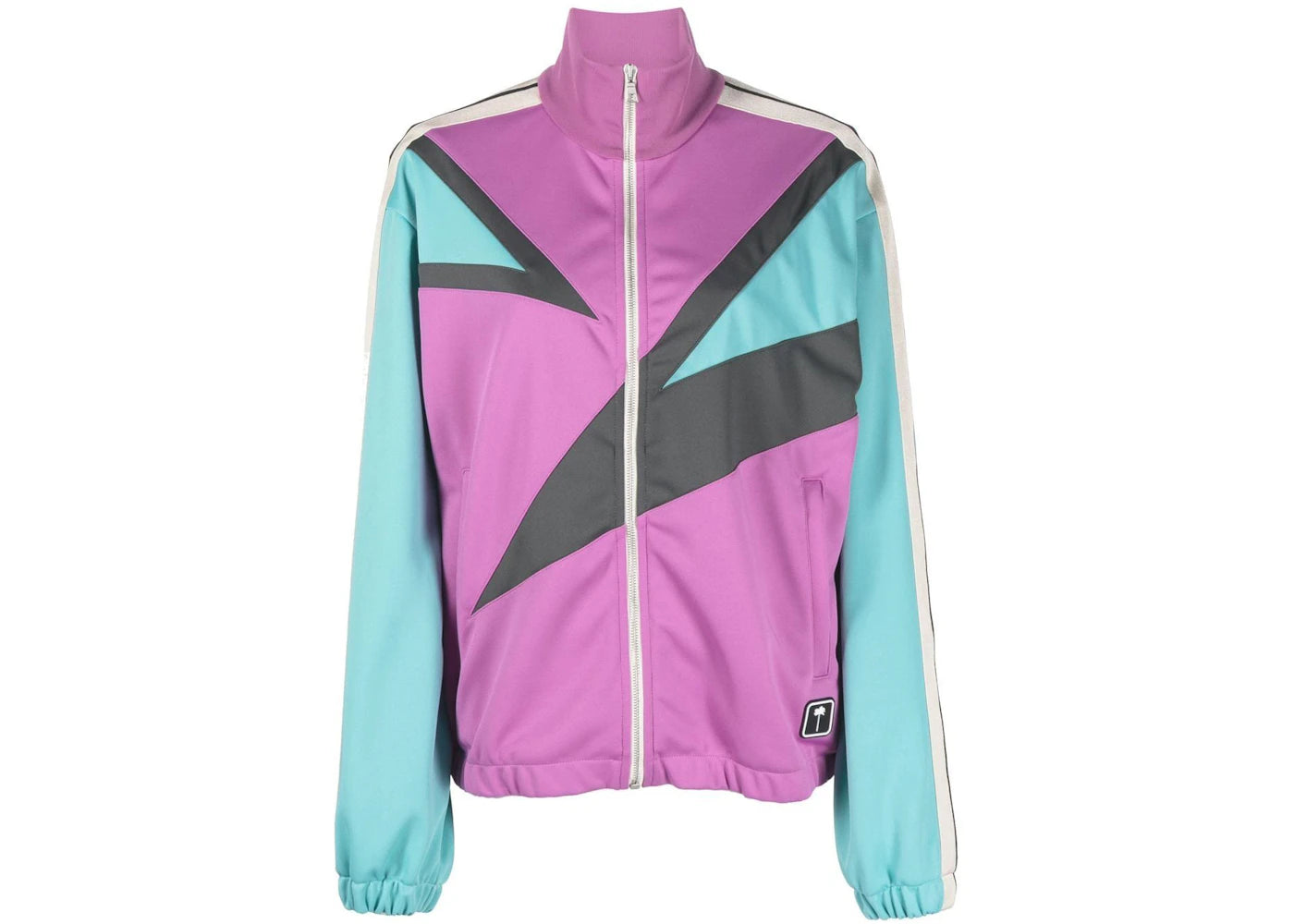 Palm Angels 80'S Color Block Track Jacket Purple