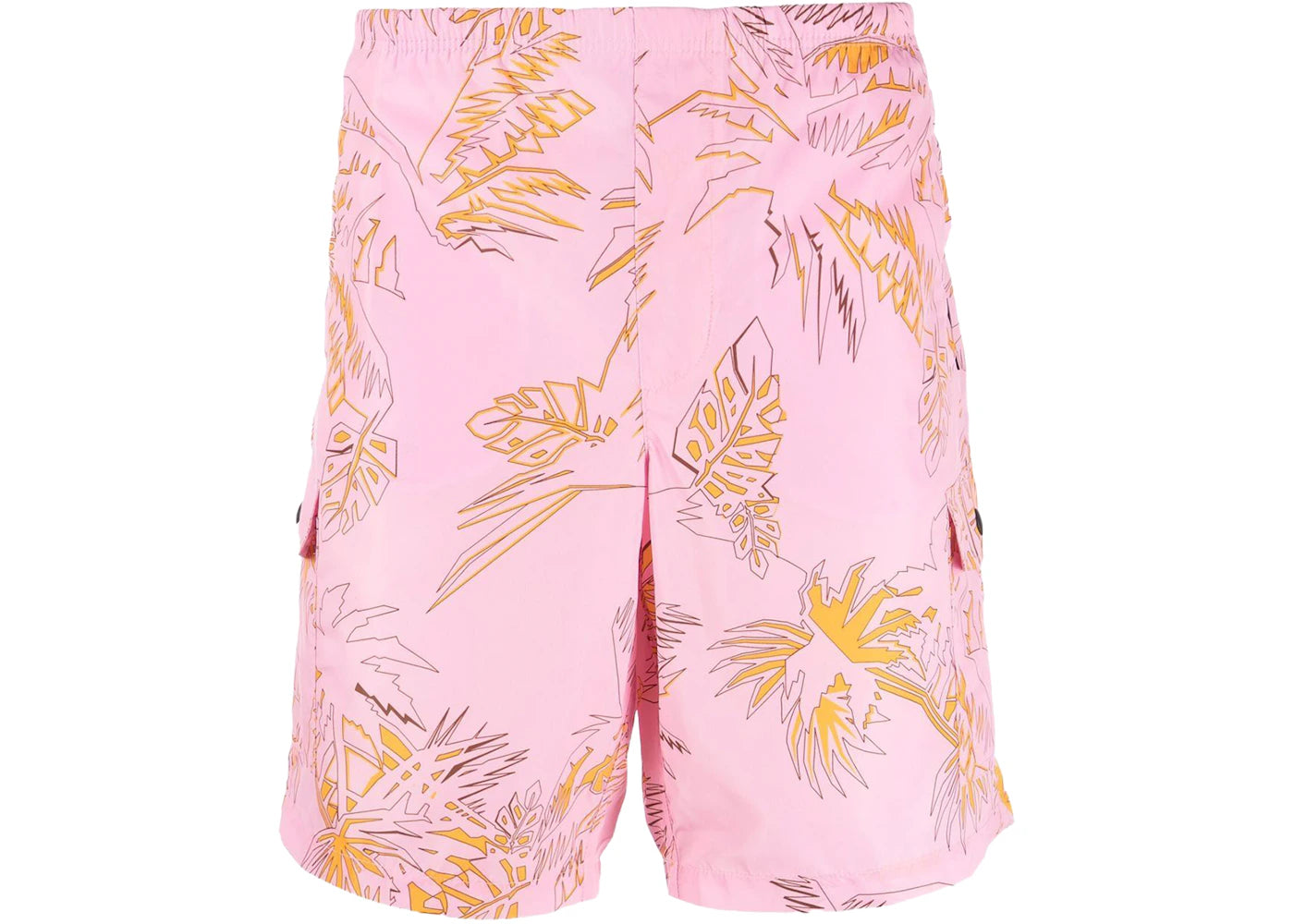 Palm Angels Abstract Palms Swim Shorts Pink/Gold