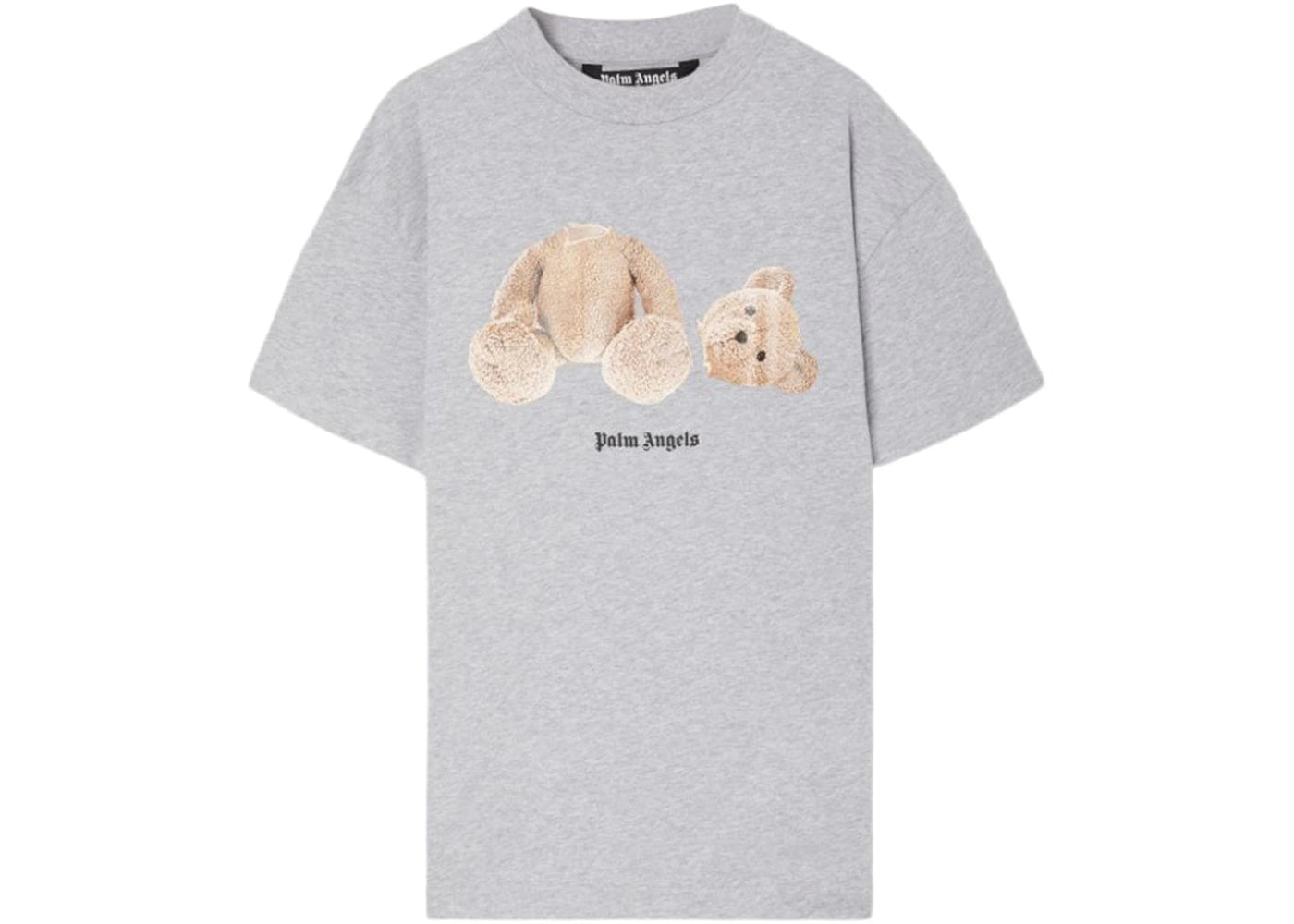 Palm Angels Bear Classic T-Shirt 0860 Melange Grey/Brown