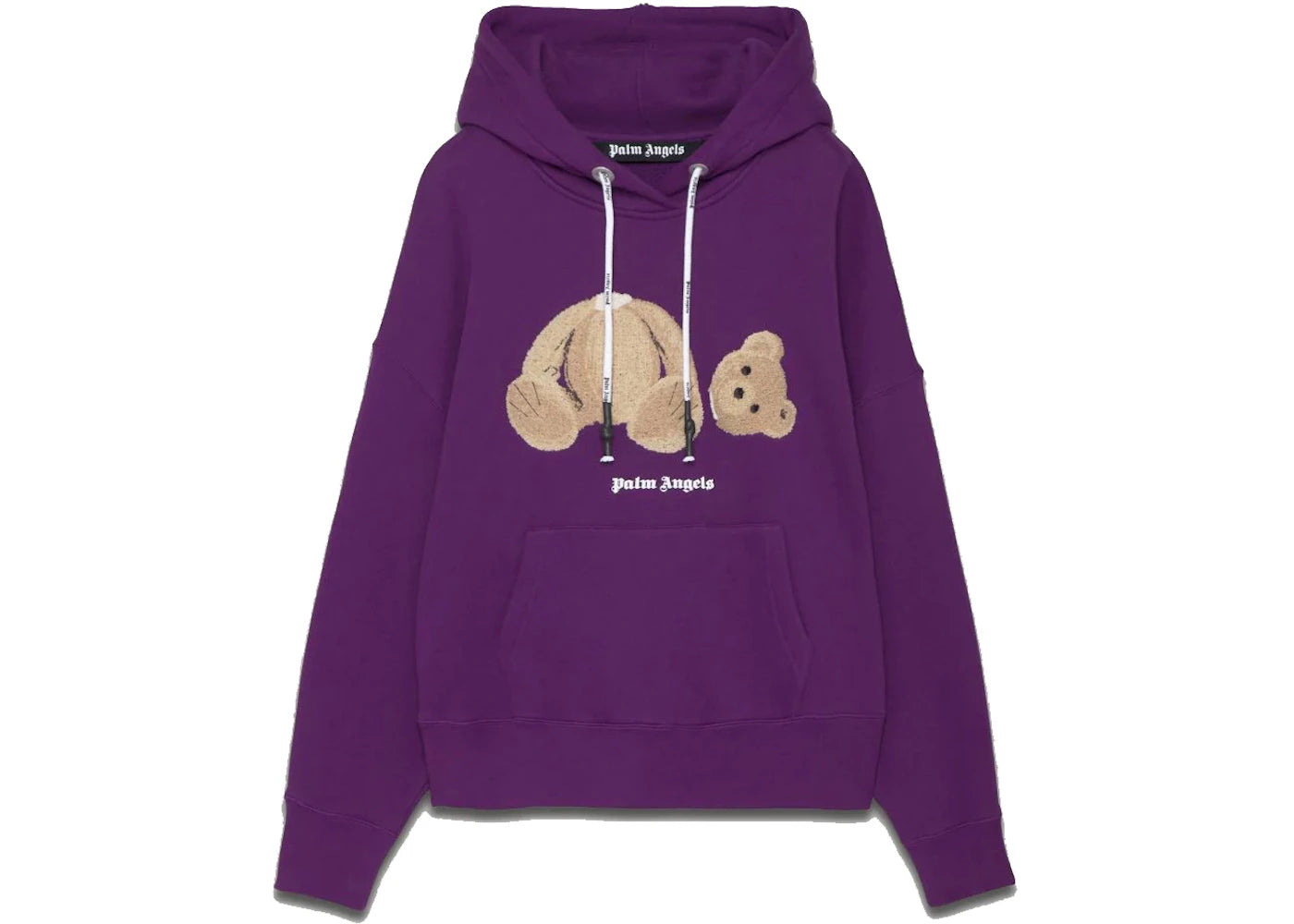 Palm Angels Bear Hoodie Purple