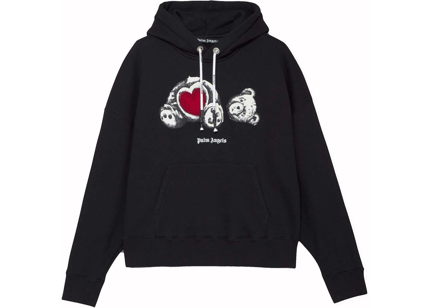 Palm Angels Bear In Love Hoodie Black