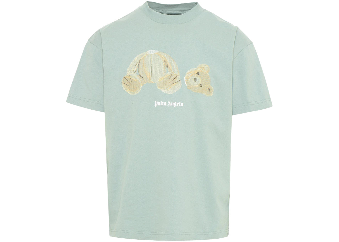 Palm Angels Bear T-Shirt Grey Blue/Multi