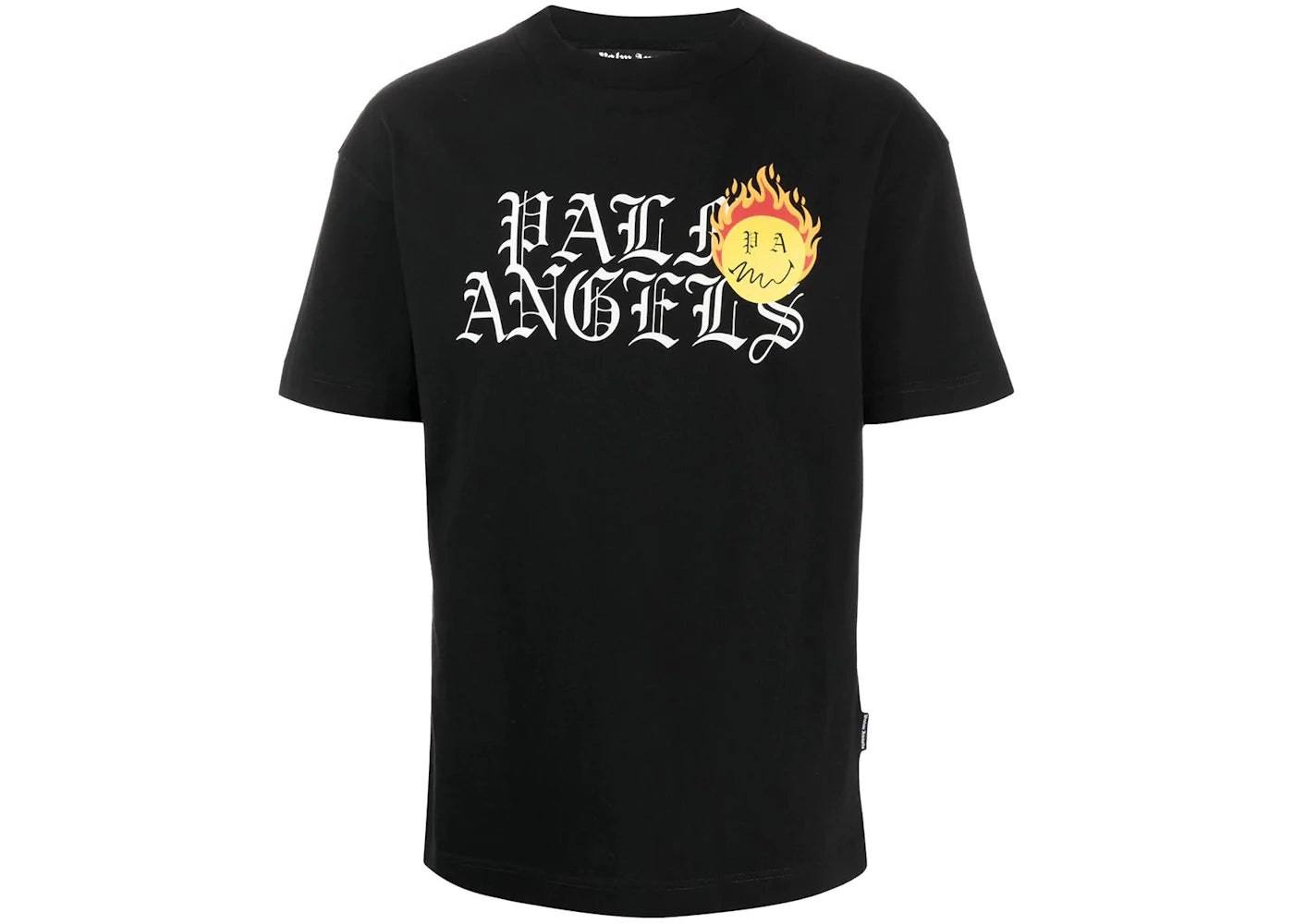 Palm Angels Burning Head Logo Print T-shirt Black