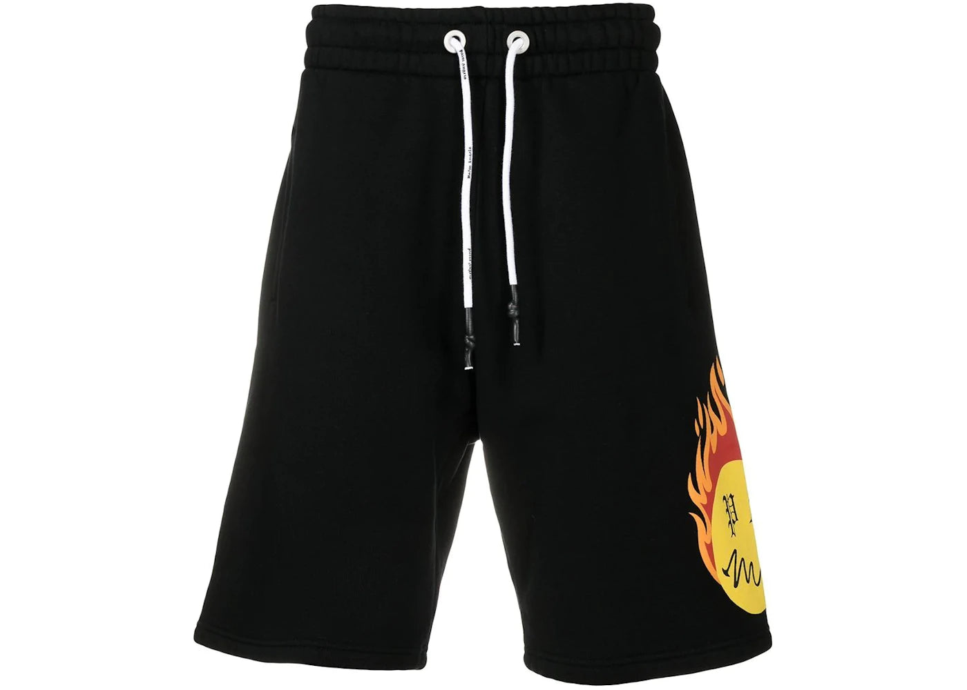 Palm Angels Burning Head Track Shorts Black