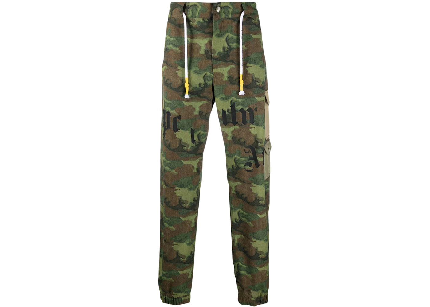 Palm Angels Camo Broken Logo Cargo Pants Military Green/Brown