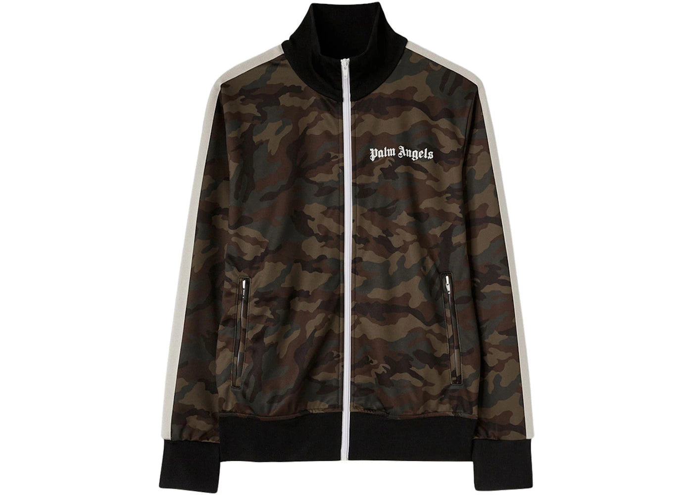 Palm Angels Camo Track Jacket Military/Black