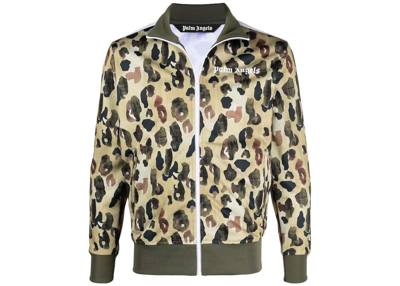 Palm Angels Camouflage Print Track Jacket Yellow/Multicolor