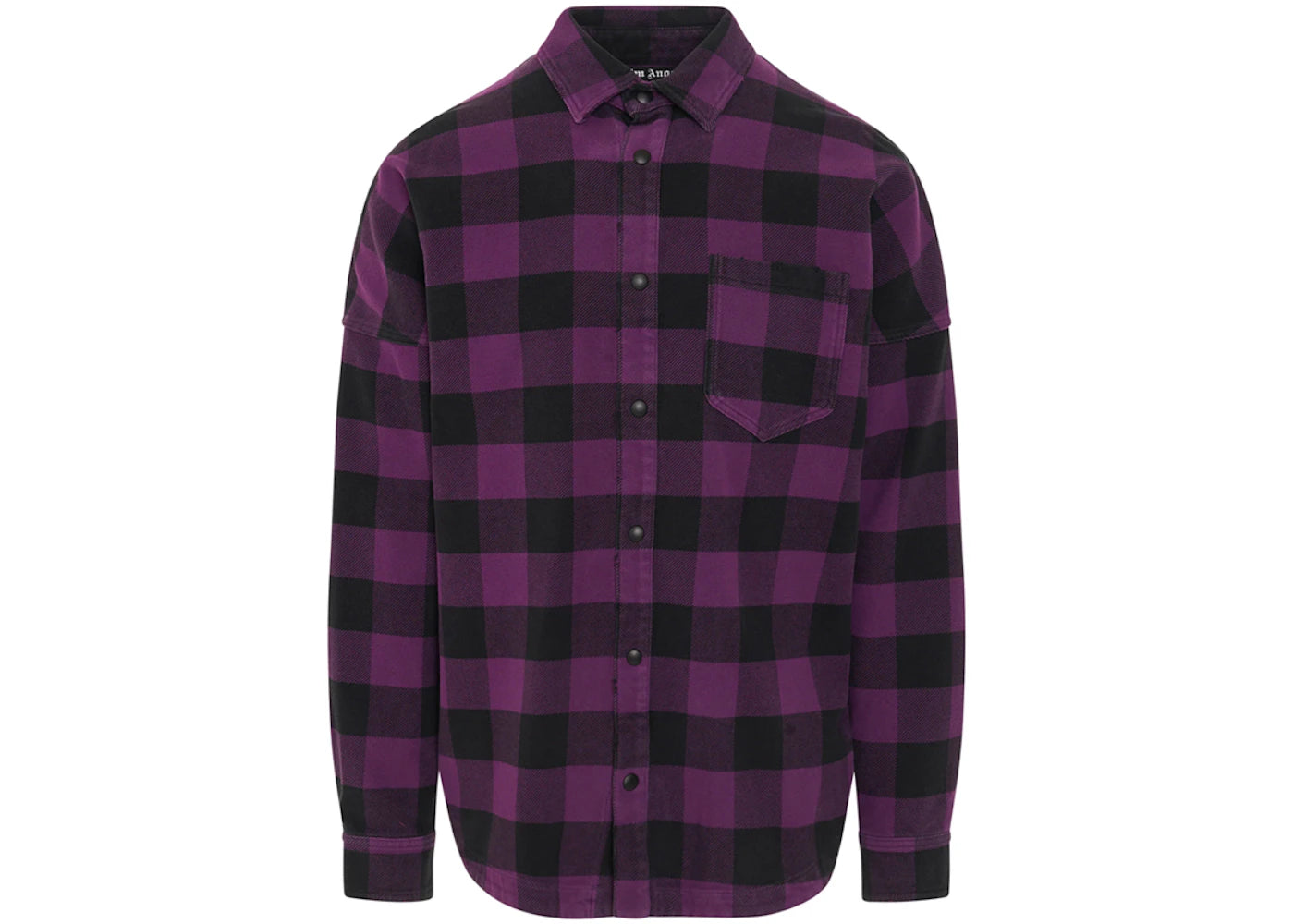 Palm Angels Classic Logo Overshirt Purple/White