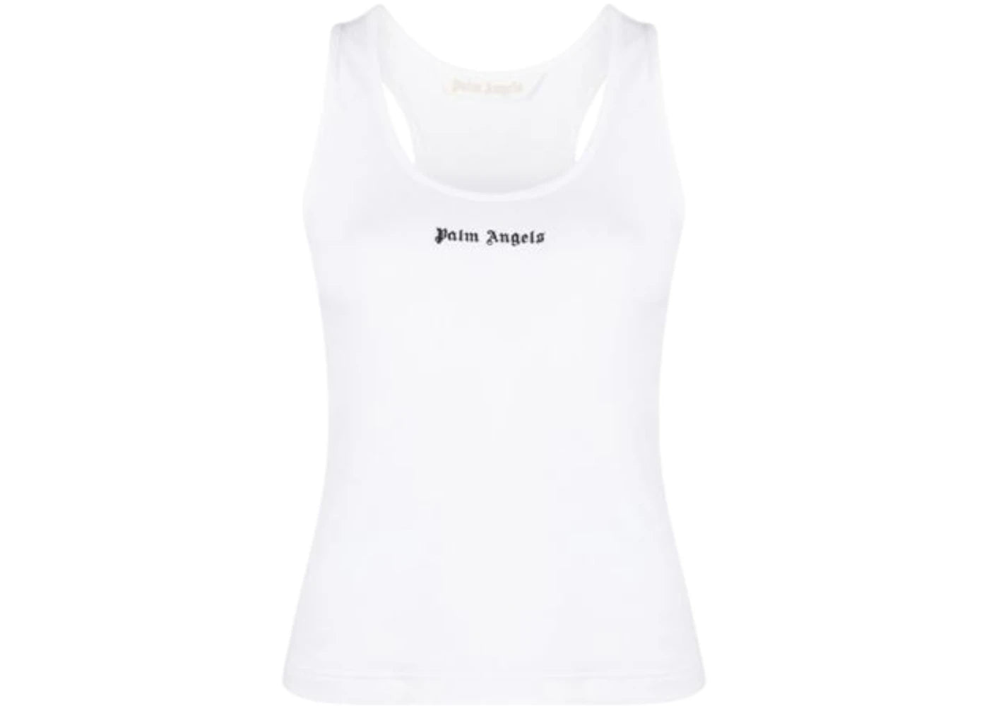 Palm Angels Classic Logo Rib Tank Top White