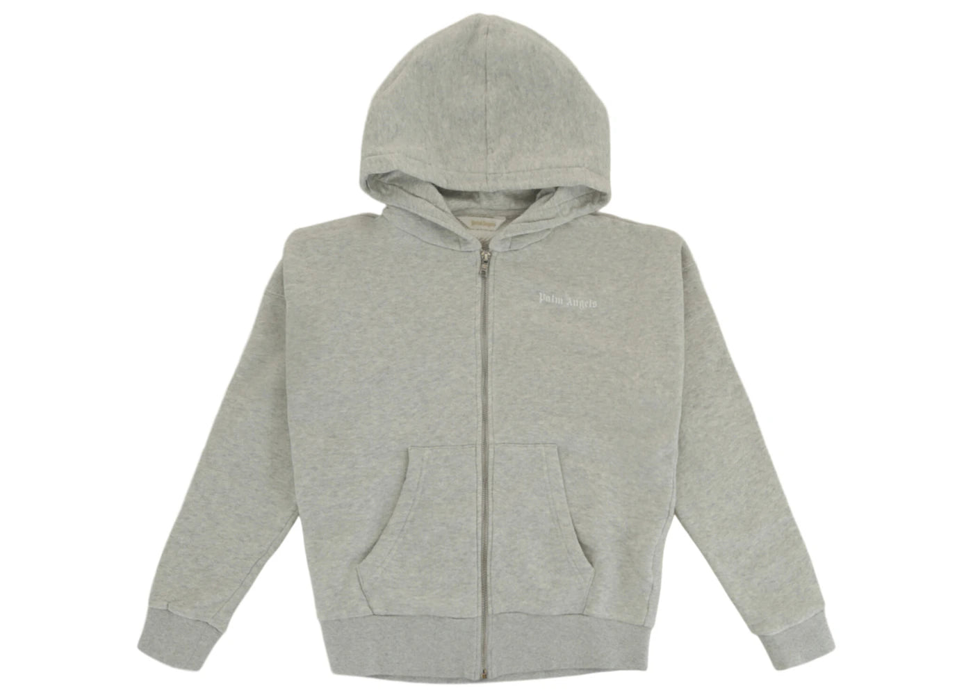 Palm Angels Classic Overlogo Zip-Up Hoodie Melange