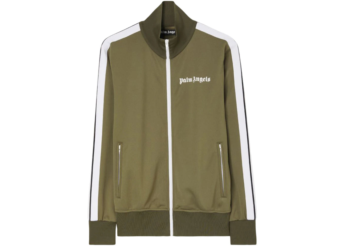 Palm Angels Classic Track Jacket 5601 Military/White
