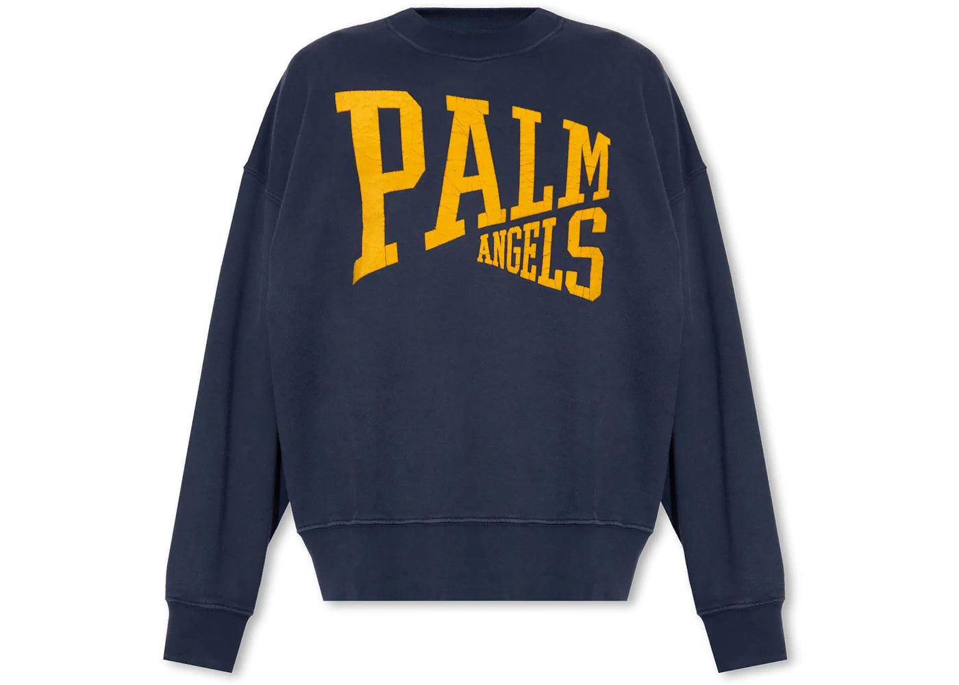 Palm Angels College Crew Fleece Navy Blue
