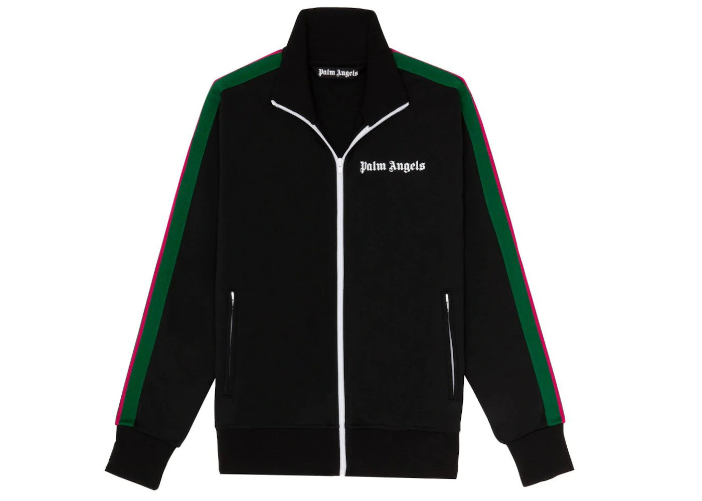 Palm Angels College Zip Up Track Jacket Black/Green