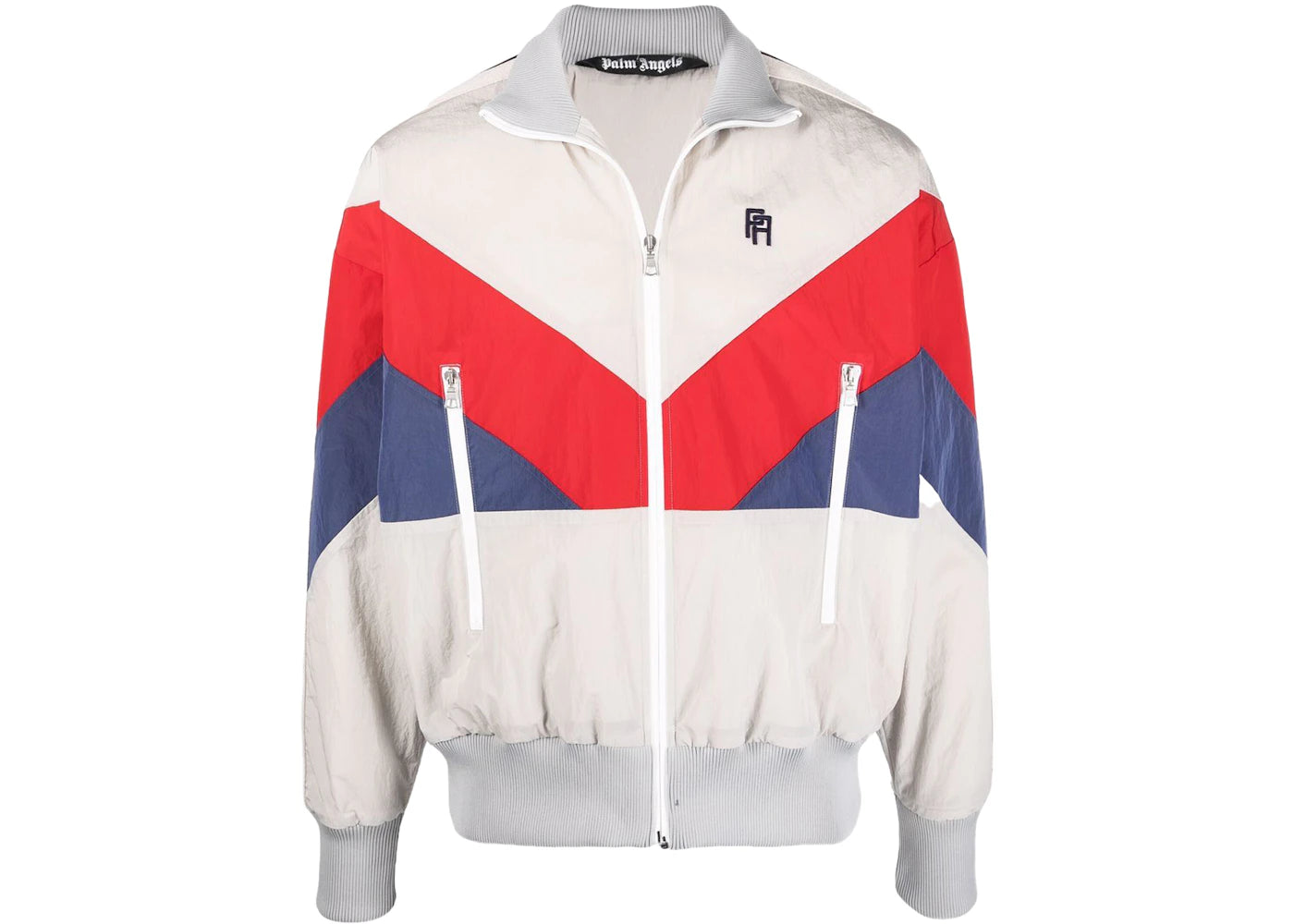 Palm Angels Colorblock Track Jacket Grey/Black/Red/Blue