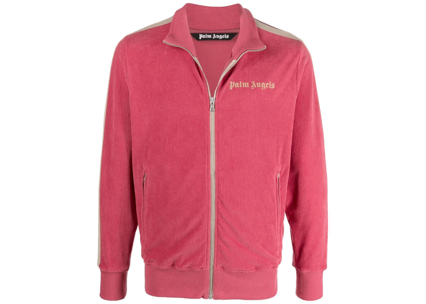 Palm Angels Corduroy Track Jacket Pink Beige