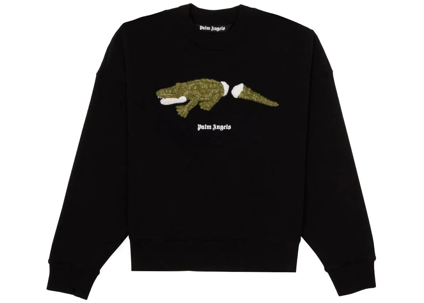 Palm Angels Crocodile Crewneck Black