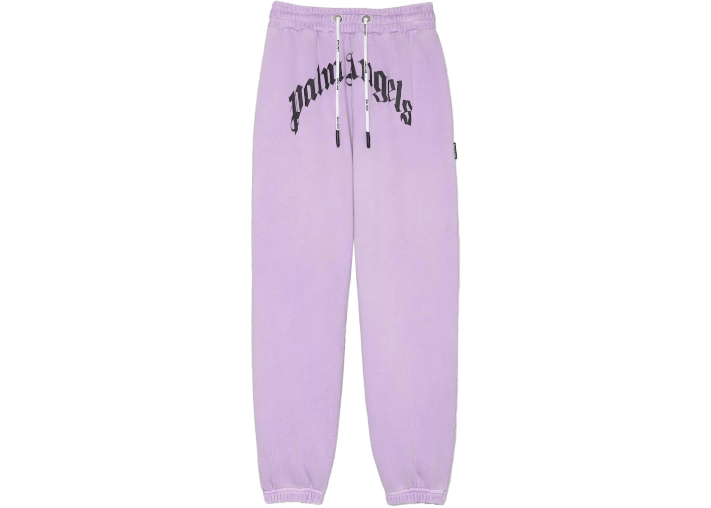 Palm Angels Curved Logo Sweatpants Lilac/White