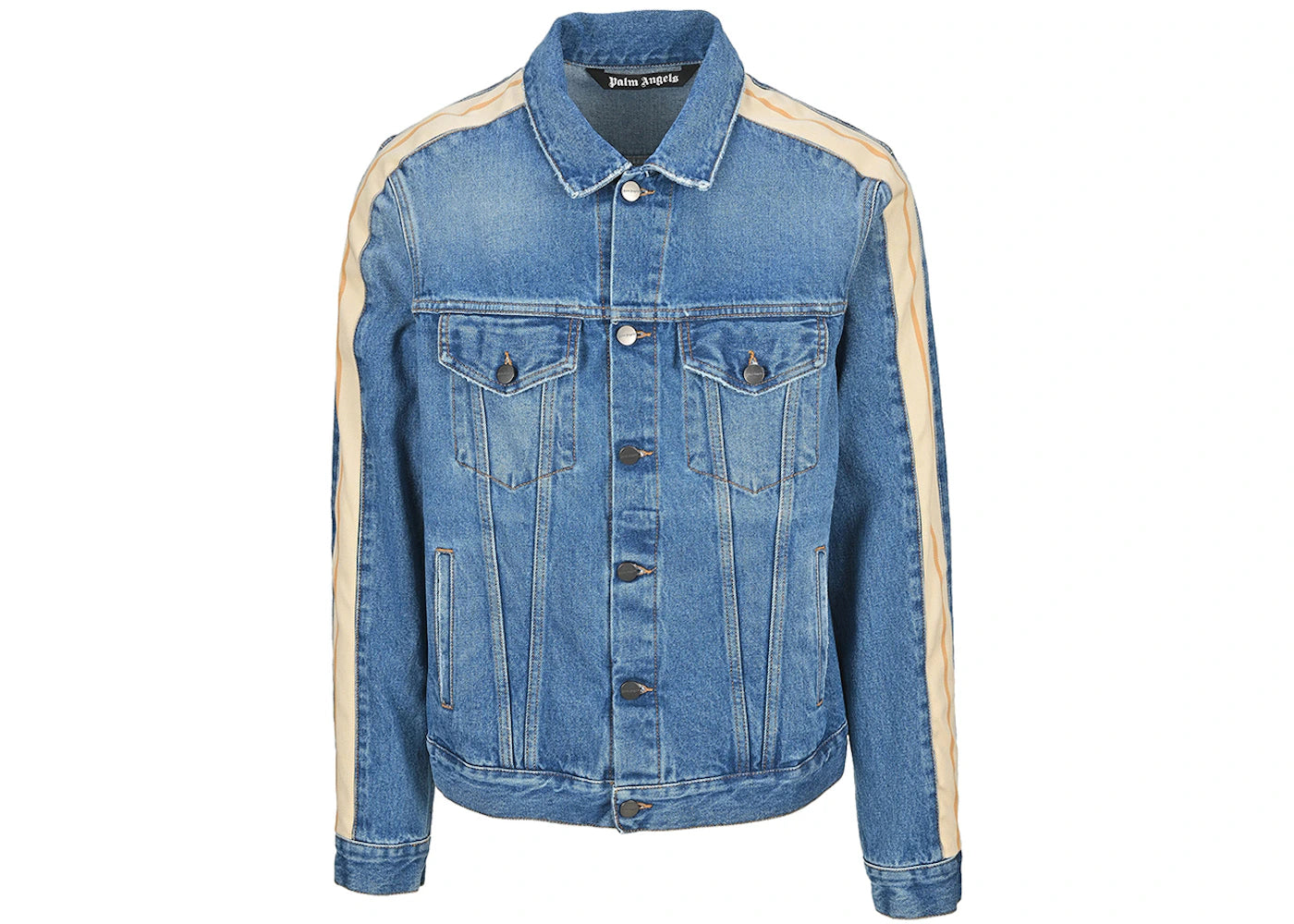 Palm Angels Denim Track Jacket Blue