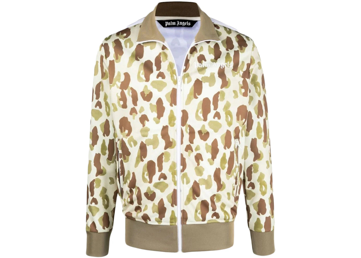Palm Angels Desert Camo Classic Track Jacket Beige/White