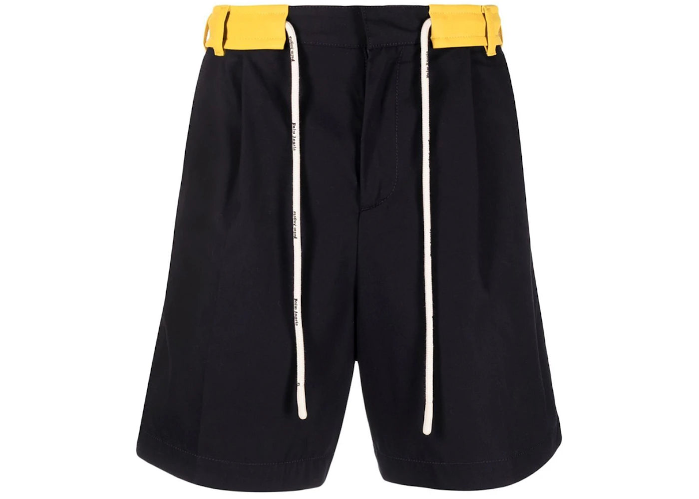 Palm Angels Drawstring Bermuda Shorts Navy/Yellow