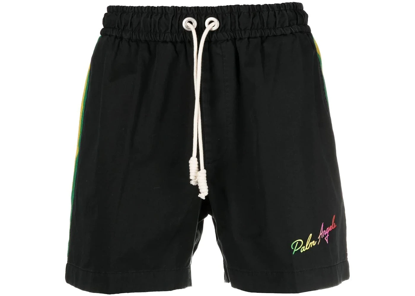 Palm Angels Exodus Side Stripe Track Shorts Black