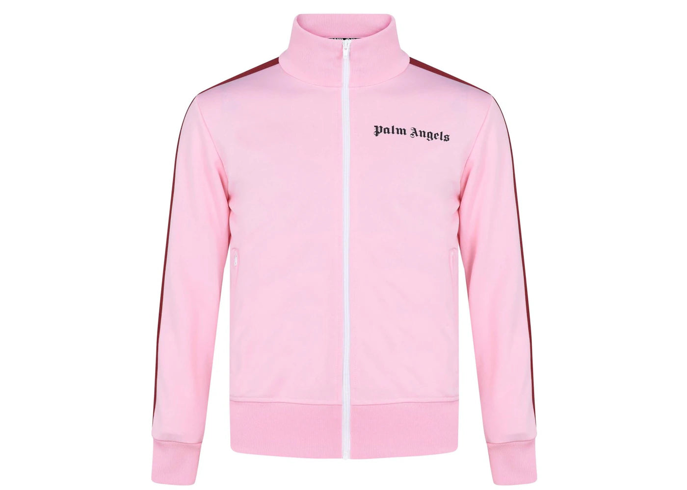 Palm Angels Funnel Zip Track Jacket Pink