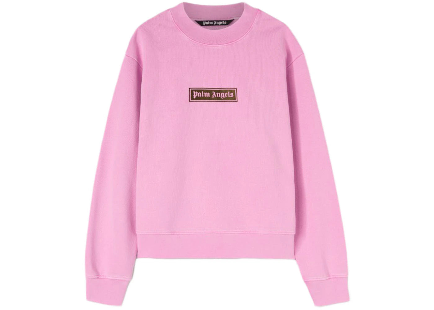 Palm Angels Garment Dye Box Logo Sweatshirt Fuchsia/Black