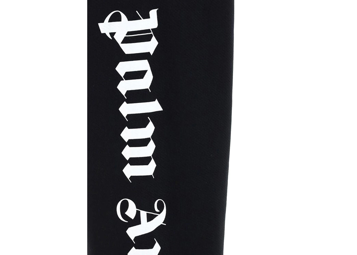 Palm Angels Gothic Logo Print Track Pants Black/White