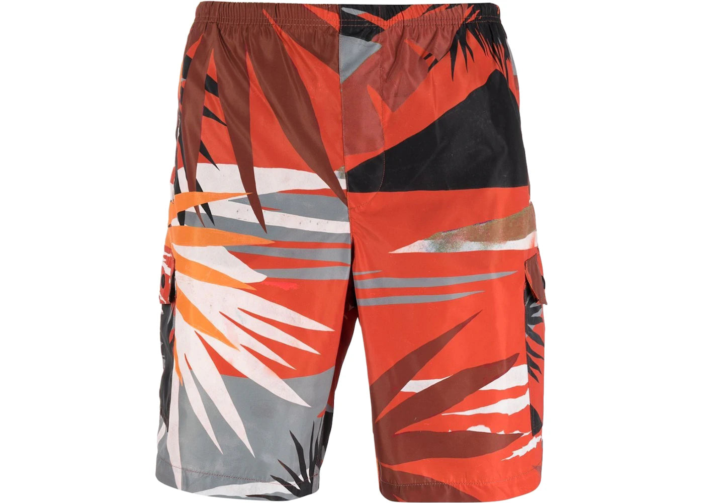 Palm Angels Hawaii Swim Shorts Red/Multi