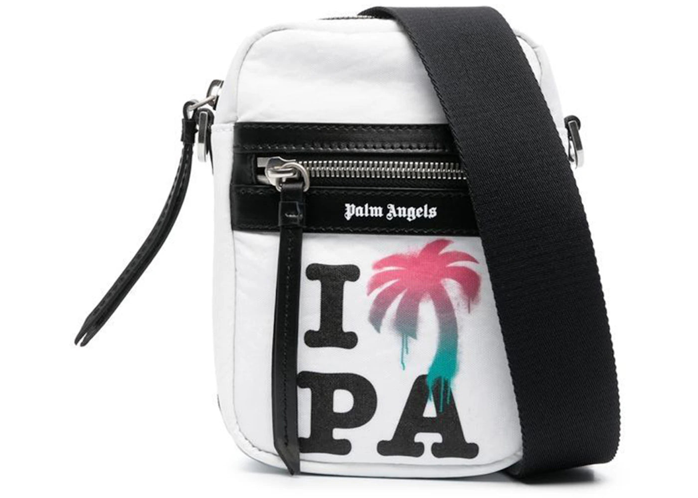 Palm Angels I Love PA Crossbody Bag White/Black/Multi