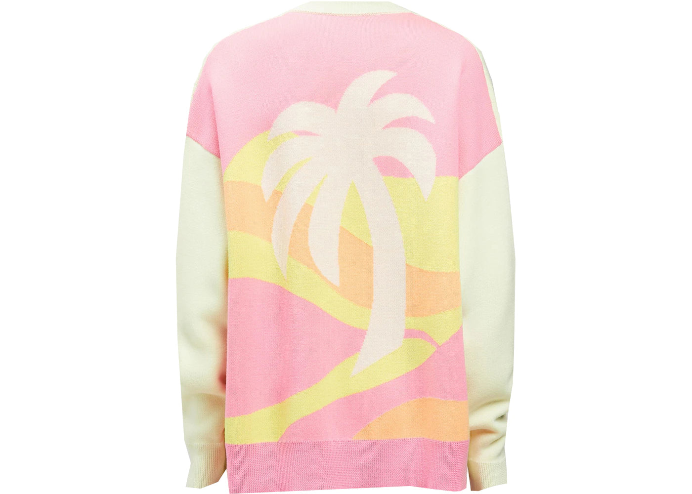 Palm Angels Intarsia Palm Sweater Lime Green