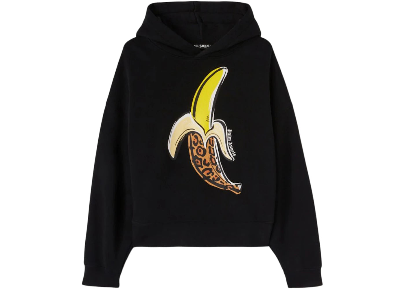 Palm Angels Leopard Banana Hoodie Black/Yellow