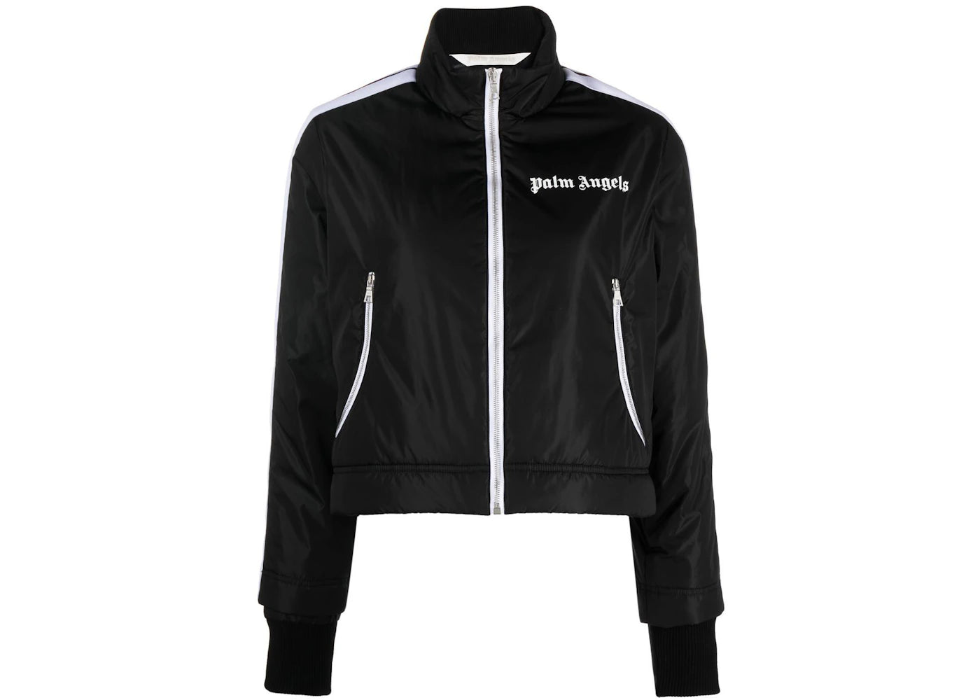 Palm Angels Lightweight Cropped Puffer Jacket Black