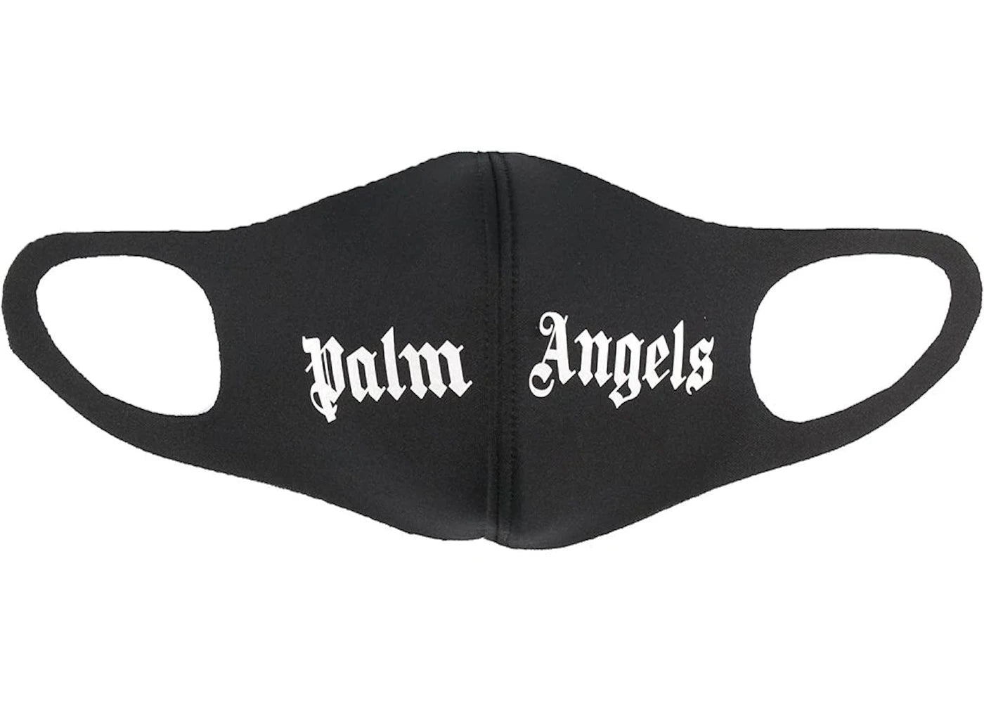 Palm Angels Logo Print Face Mask Black